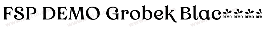 FSP DEMO Grobek Blac字体转换